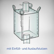 Big-Bag mit Einfüll- und Auslaufstutzen